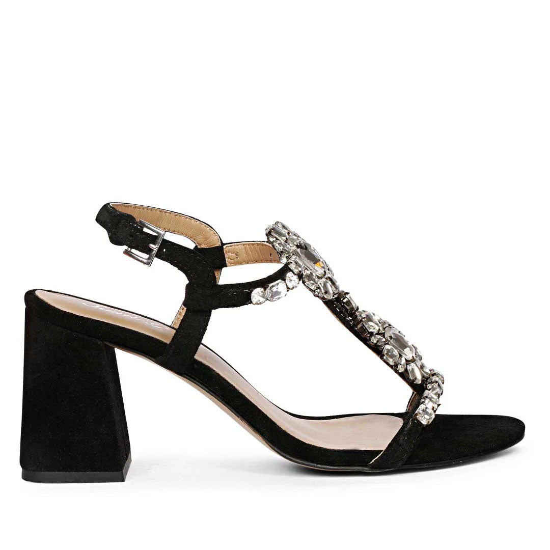 Ankle Strap Transparent Heels Black Black Clear Heel Sandals