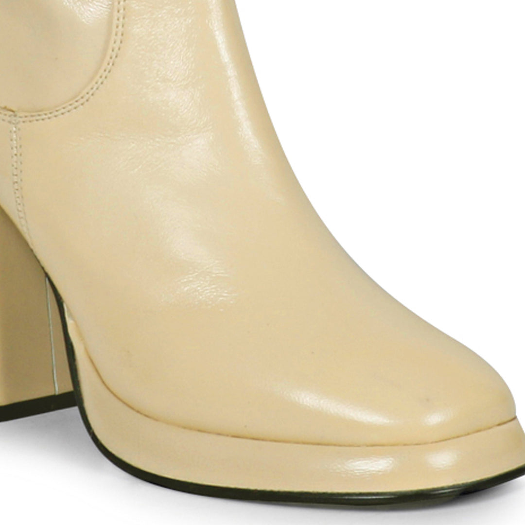 Saint Jolène Off White Harrod Patent Leather Long Boots