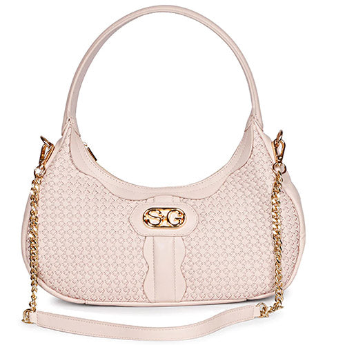 Tesorina Pink Blush Hand Woven Leather Hobo Bags – SaintG India