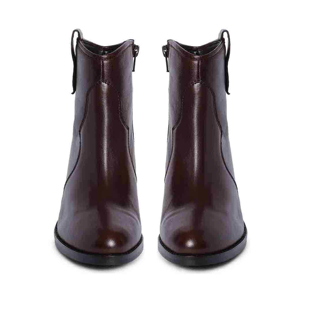 Saint Dorothy Brown Leather Ankle Boot - SaintG