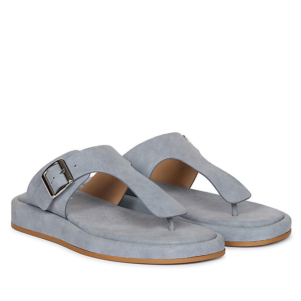 Lirica Blue Flat Sandals