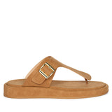 Lirica Tan Flat Sandals