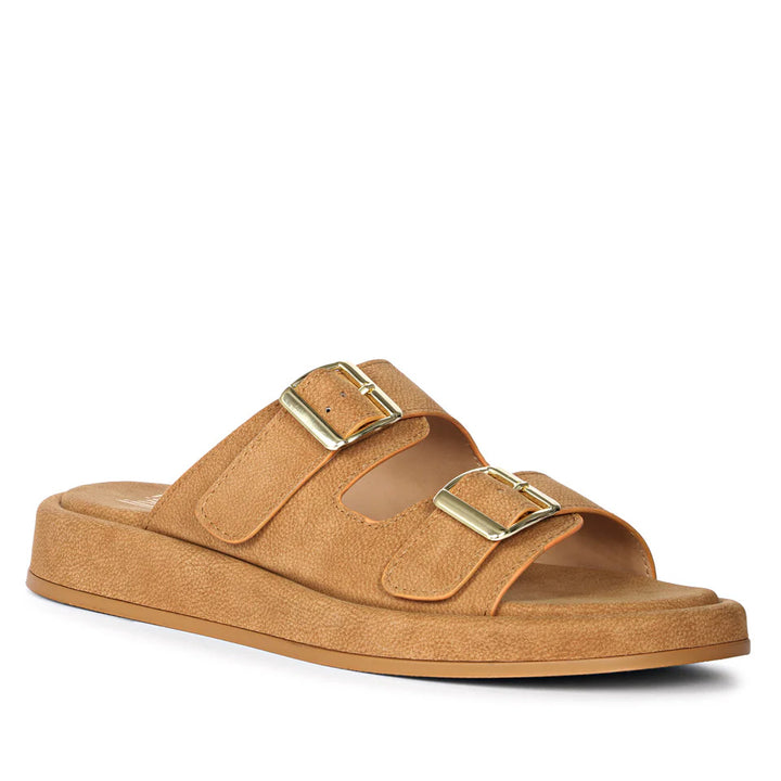 Ivanka Tan Flat Sandals
