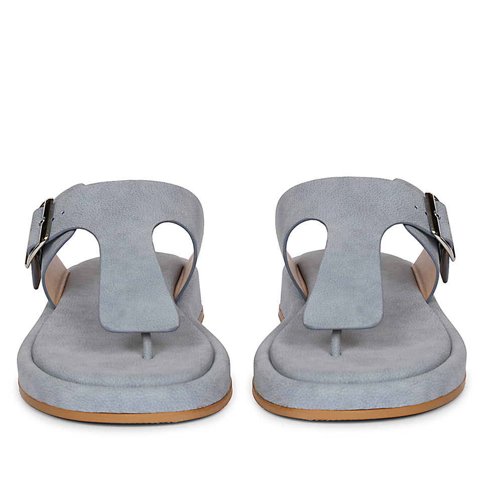 Lirica Blue Flat Sandals