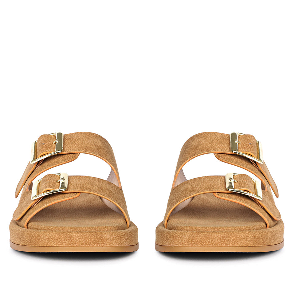 Ivanka Tan Flat Sandals