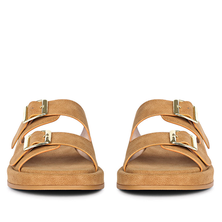 Ivanka Tan Flat Sandals