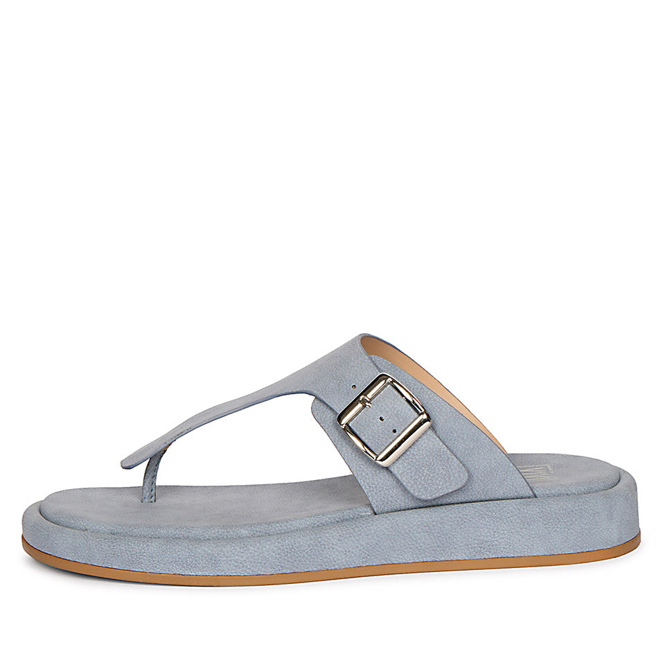 Lirica Blue Flat Sandals