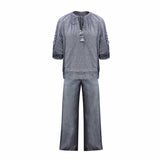 Saint Womens Grey Chambray Co-ord Set