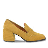 Saint Amelia Mustard Suede Leather Handcrafted Shoes