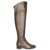 Saint Grace Brown Leather Above The Knee Boots
