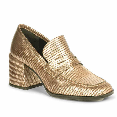 Saint Riona Platin Metallic Leather Handcrafted Moccasins