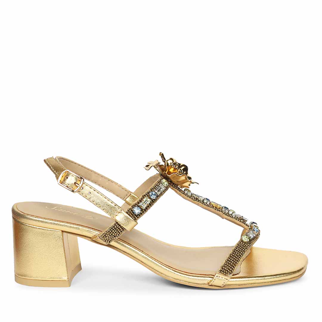 Saint Gold Leather Heel