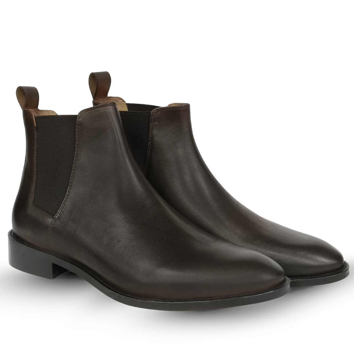 Saint Andrés Brown Vachetta Leather Chelsea Boots