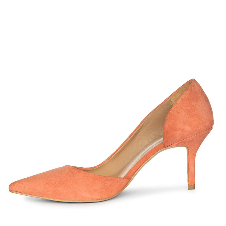 Saint Layla Rose Suede Leather Pumps