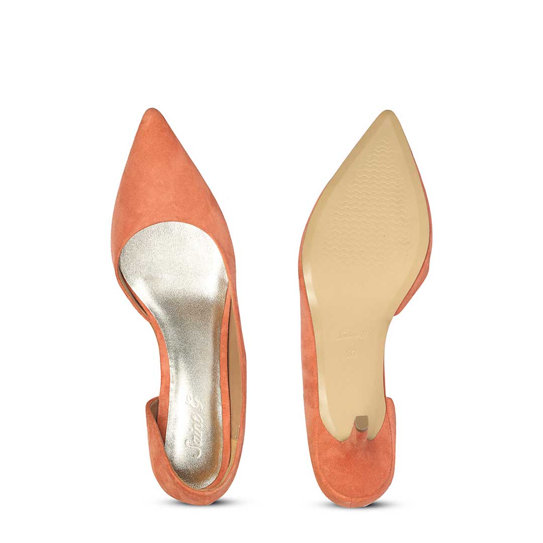 Saint Layla Rose Suede Leather Pumps