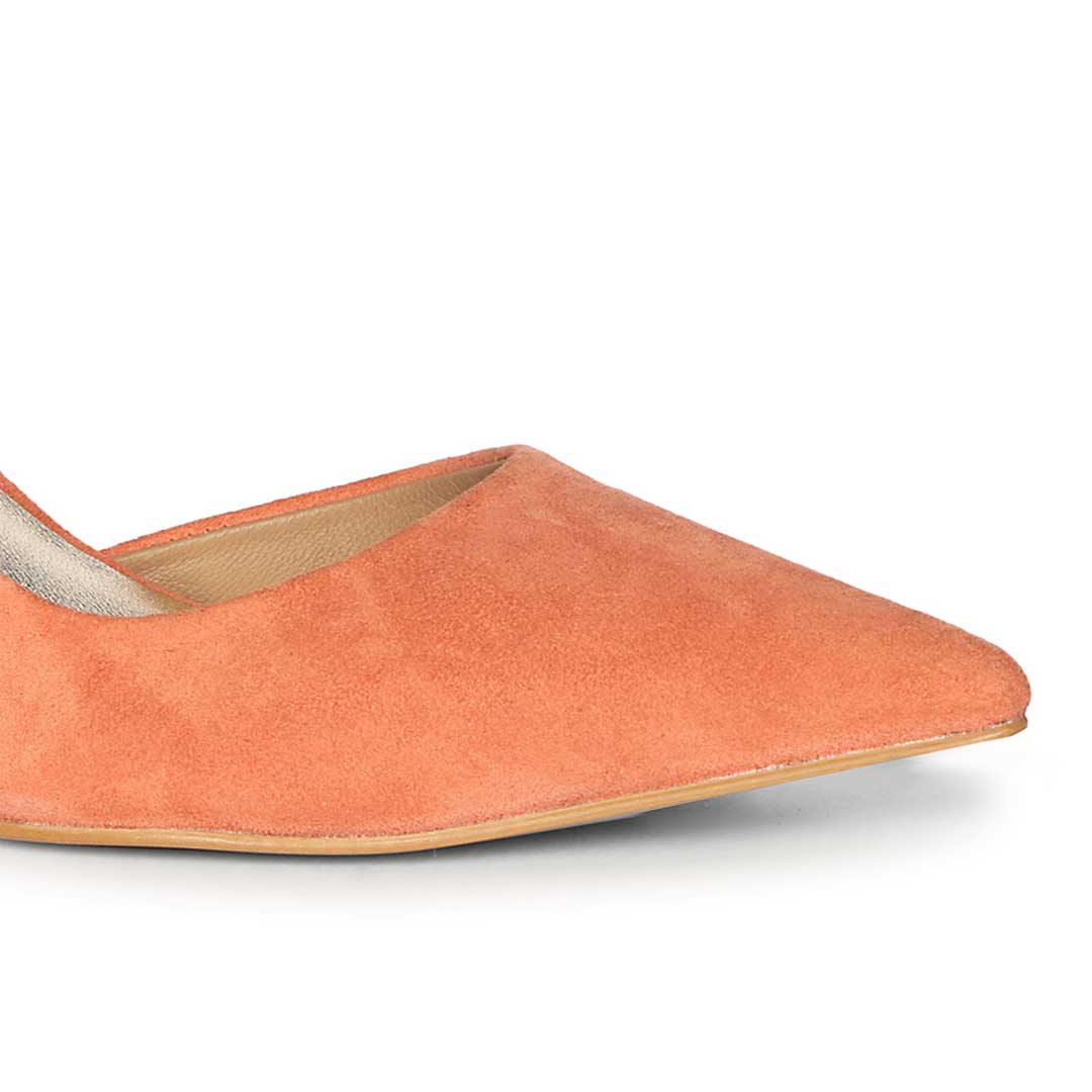 Saint Layla Rose Suede Leather Pumps