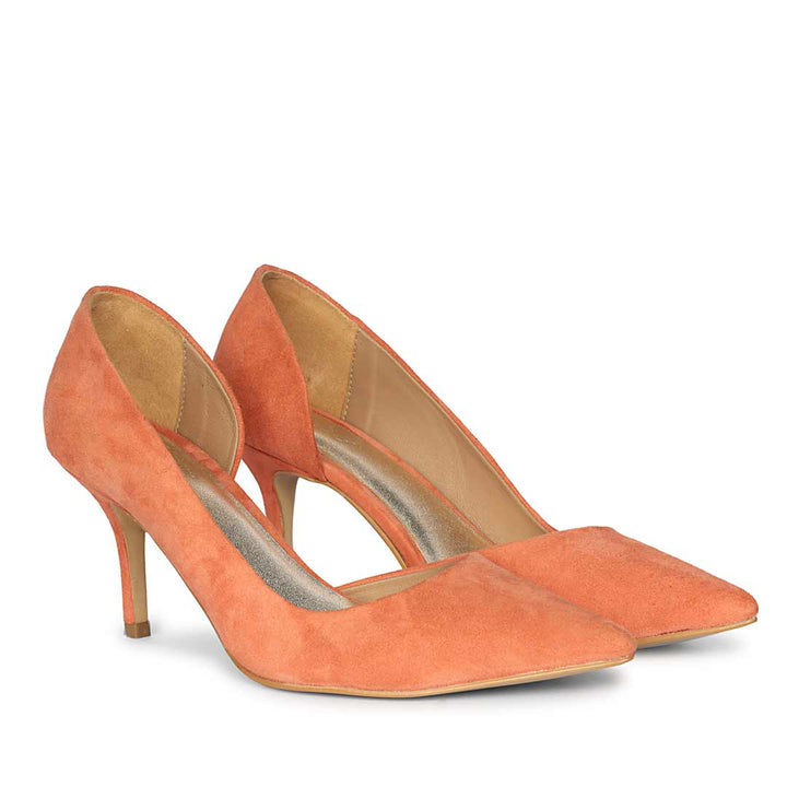 Saint Layla Rose Suede Leather Pumps