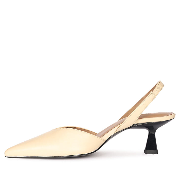 Saint Nanette Beige Leather Pumps