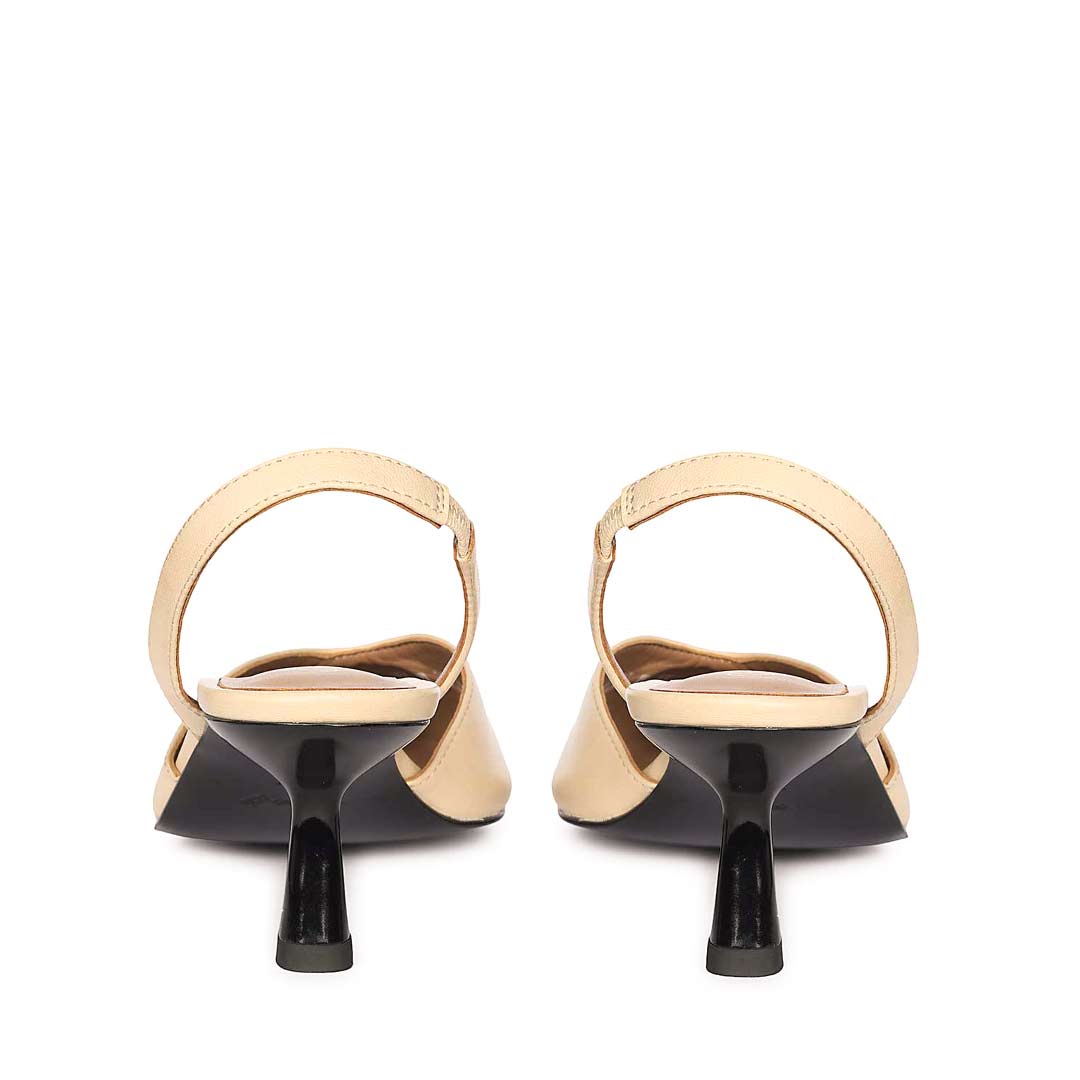 Saint Nanette Beige Leather Pumps