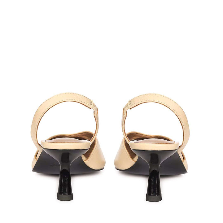 Saint Nanette Beige Leather Pumps