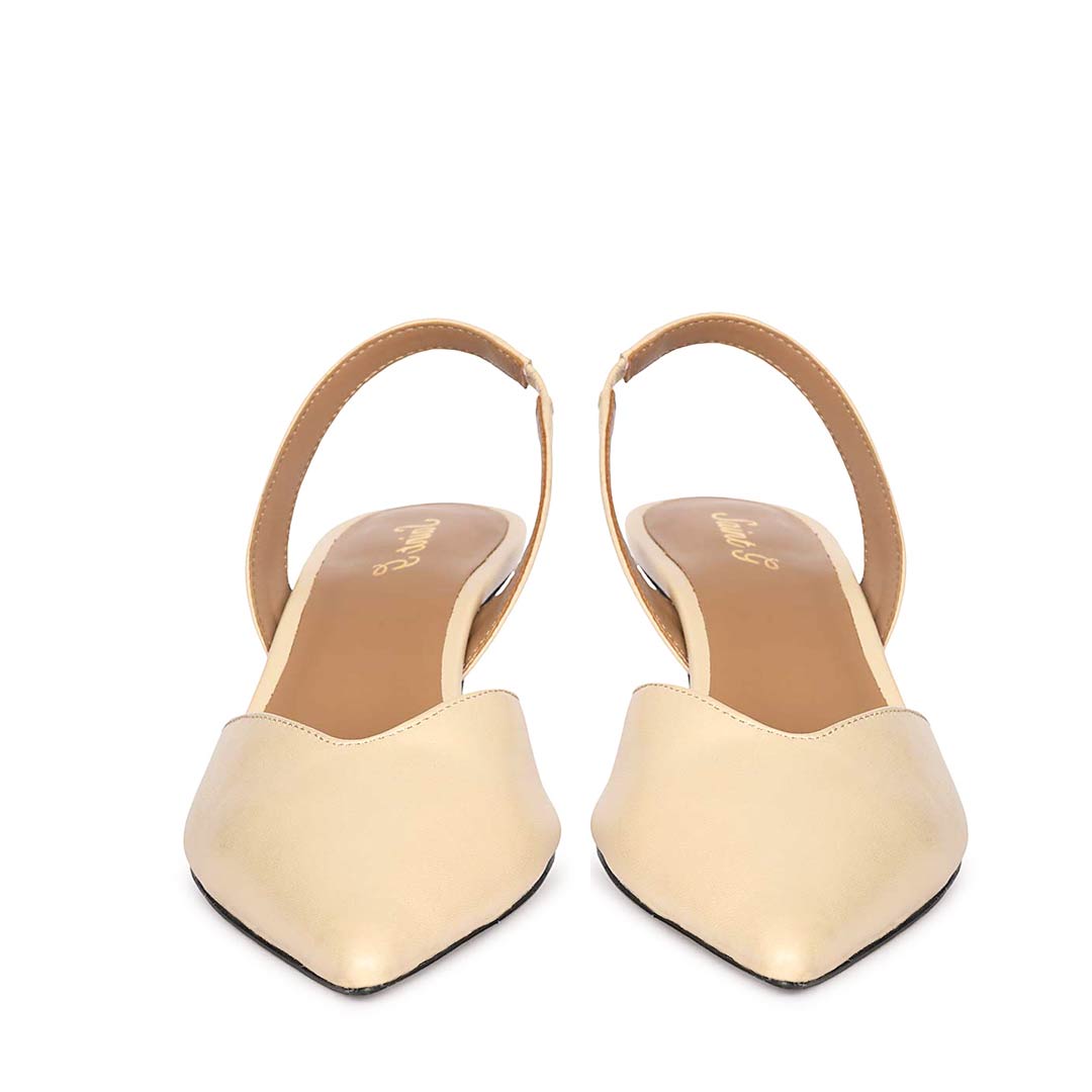 Saint Nanette Beige Leather Pumps