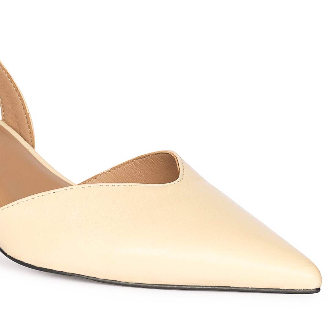 Saint Nanette Beige Leather Pumps