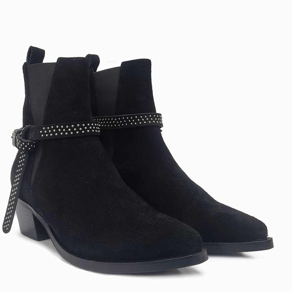 Saint Accorda Black Leather Boots