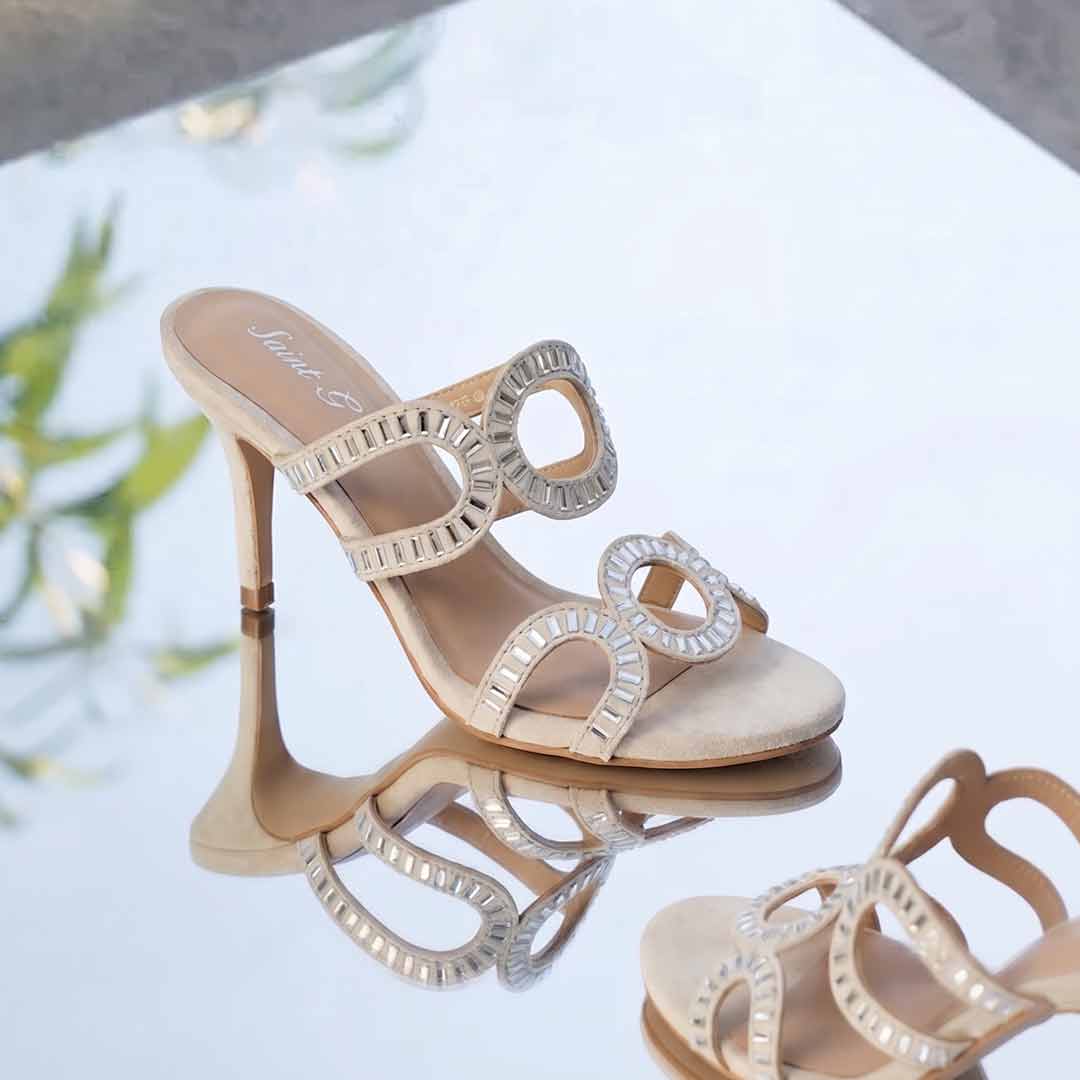 Saint Ivory Leather Heel