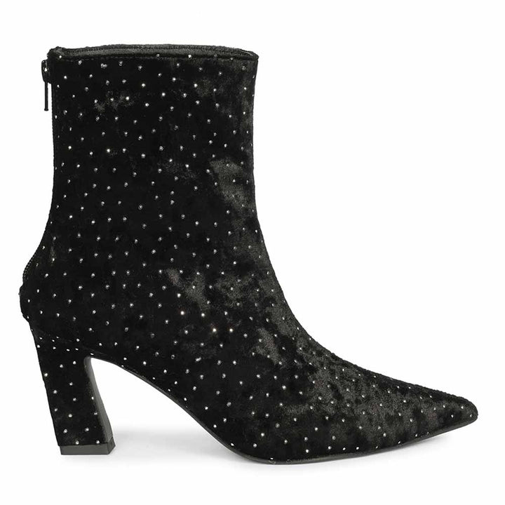 Saint Black Leather Ankle Boots