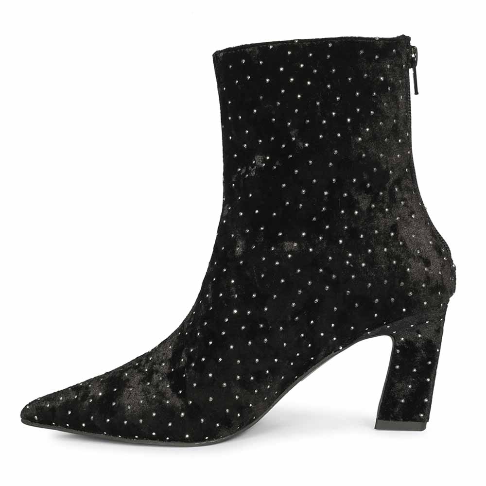 Saint Black Leather Ankle Boots