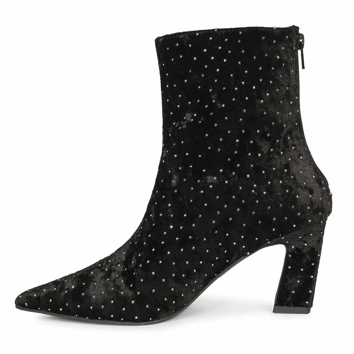 Saint Black Leather Ankle Boots