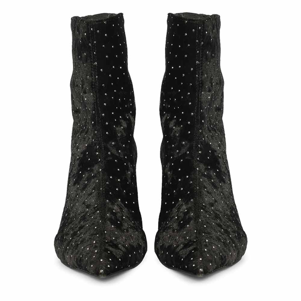 Saint Black Leather Ankle Boots