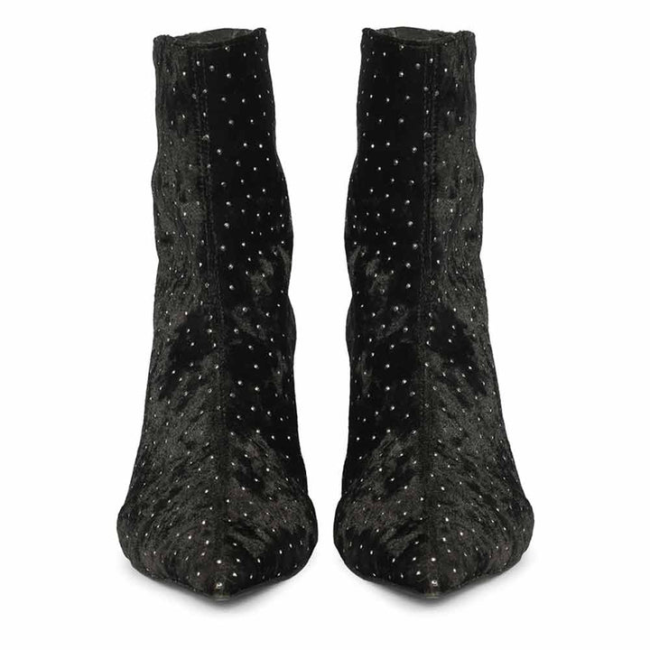 Saint Black Leather Ankle Boots