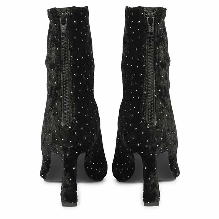 Saint Black Leather Ankle Boots