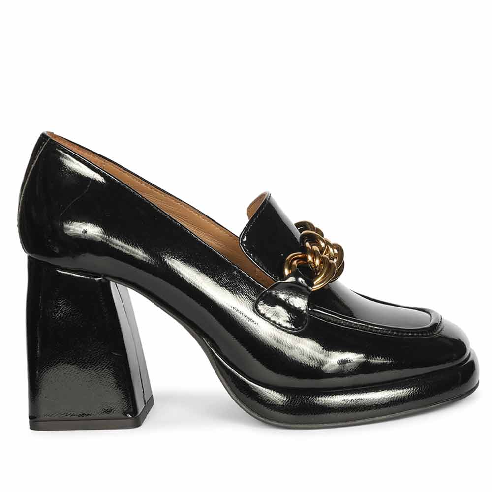 Saint Black Leather Moccasins