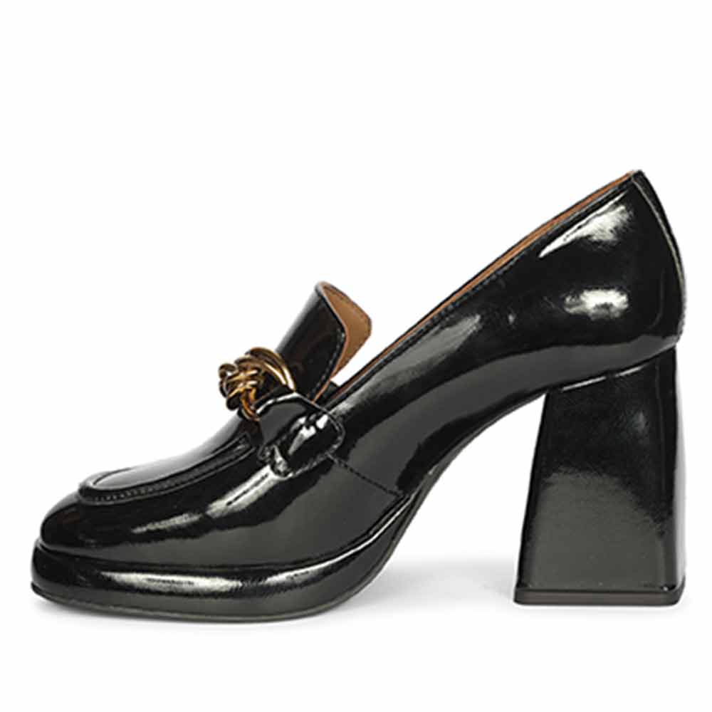 Saint Black Leather Moccasins