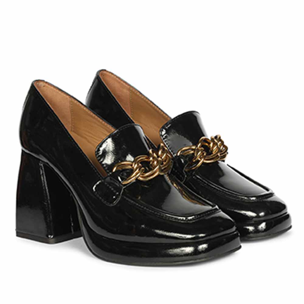 Saint Black Leather Moccasins
