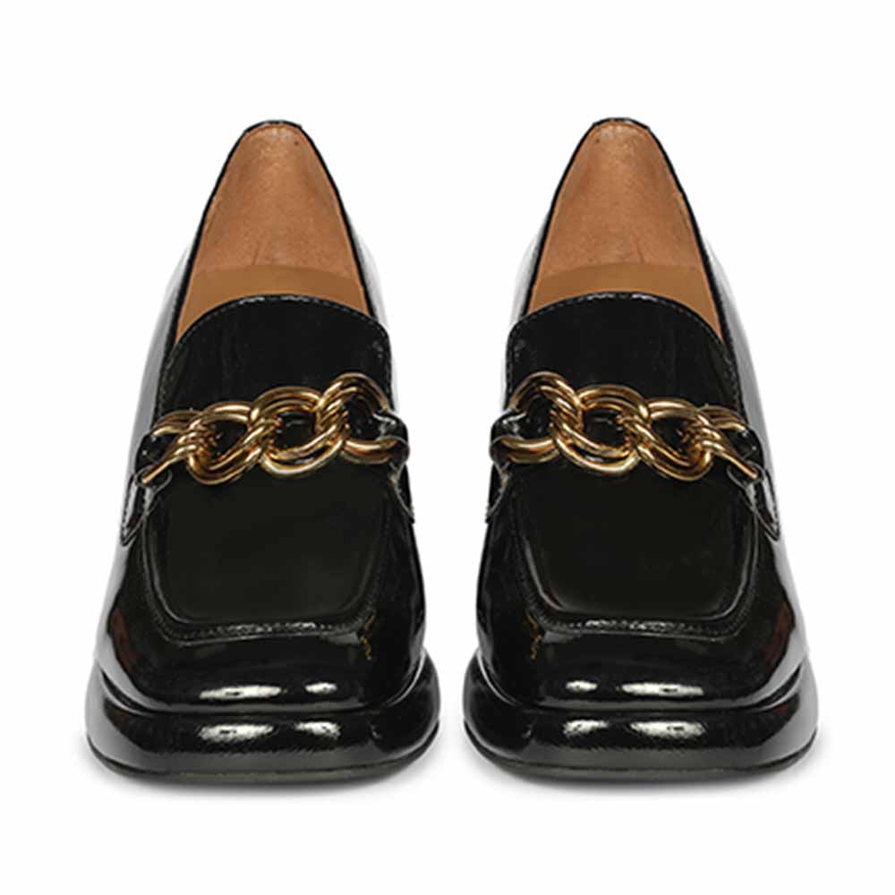 Saint Black Leather Moccasins