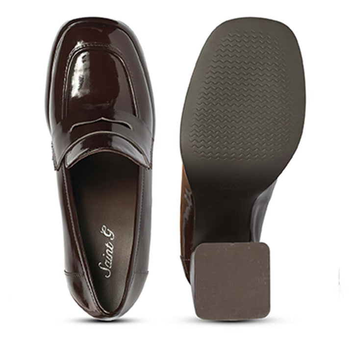 Saint Brown Leather Moccasins