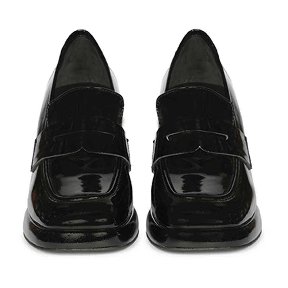 Saint Black Leather Moccasins