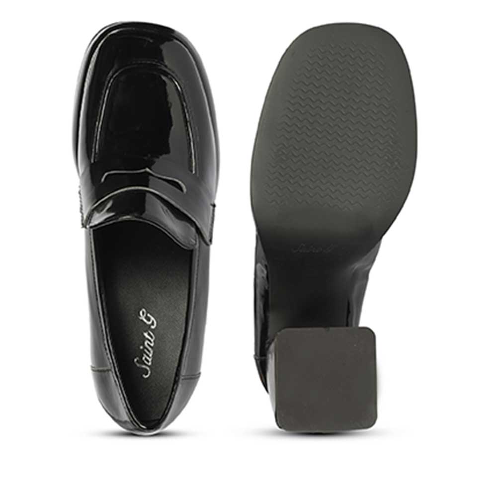 Saint Black Leather Moccasins