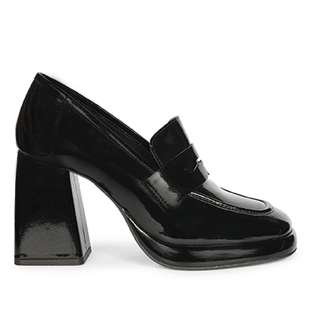 Saint Black Leather Moccasins