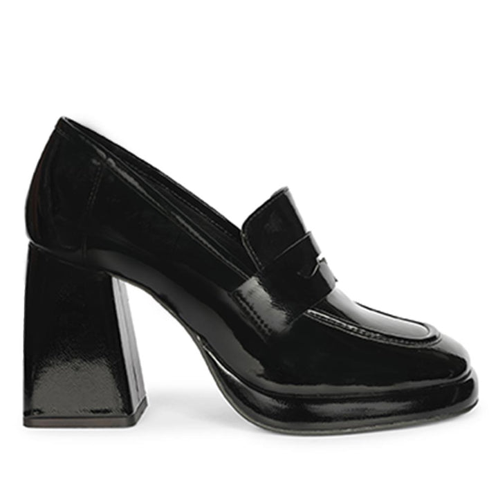 Saint Black Leather Moccasins