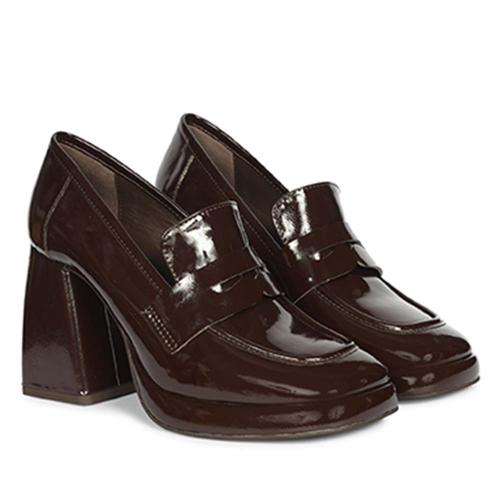 Saint Brown Leather Moccasins