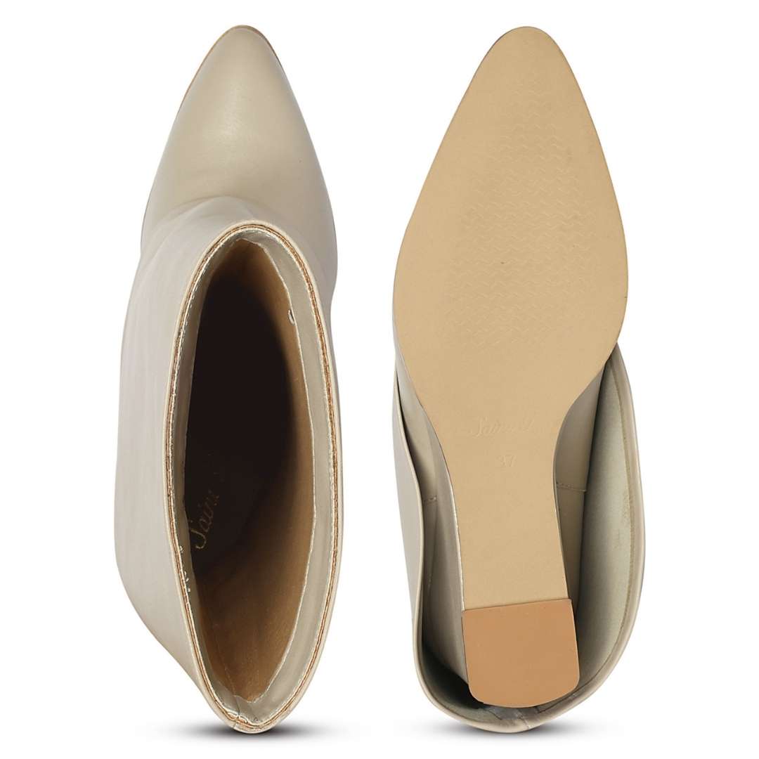 Saint  Harlow Stone Leather Fold-Over Hidden Wedge Long Boots