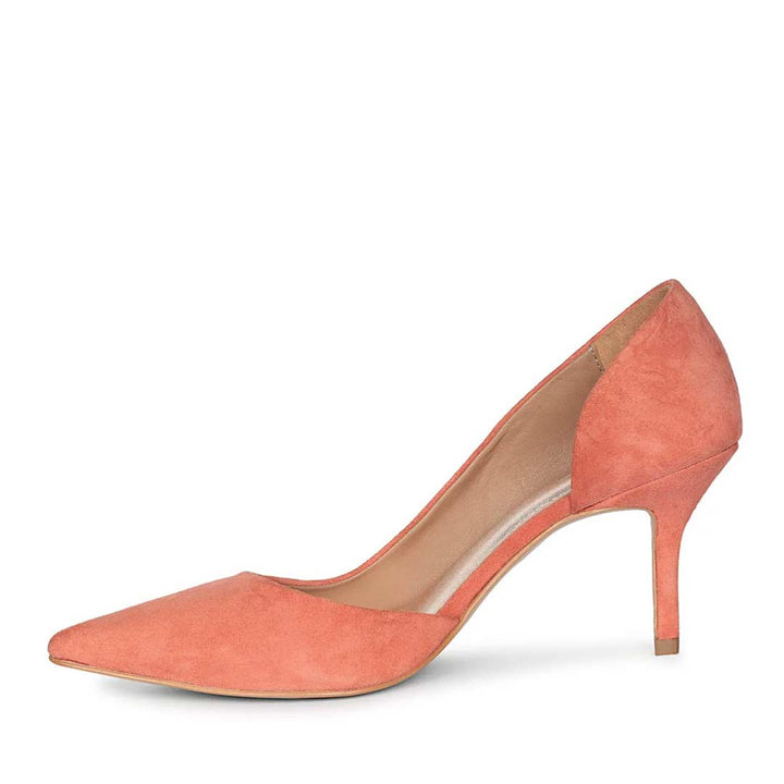 Saint Layla Orange Suede Leather Pumps