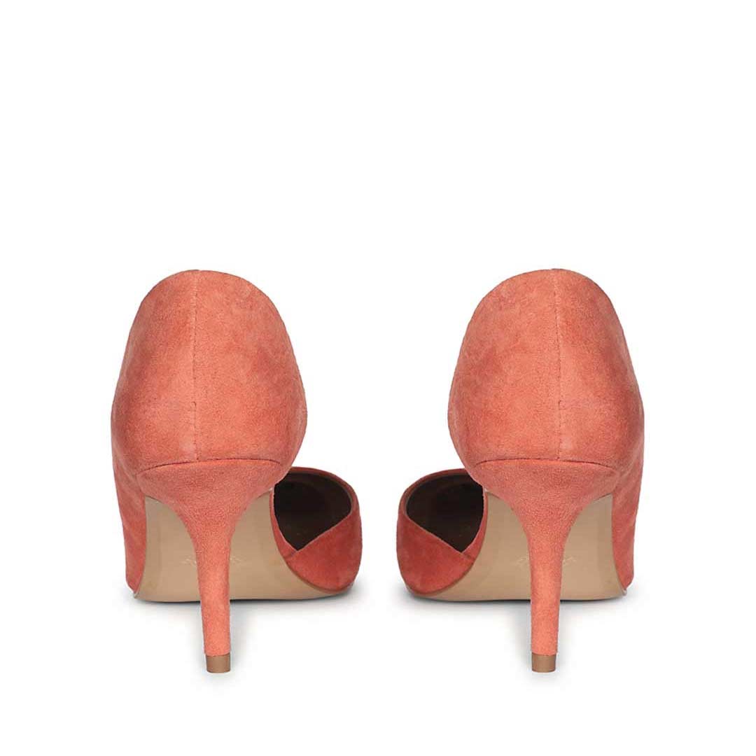 Saint Layla Orange Suede Leather Pumps
