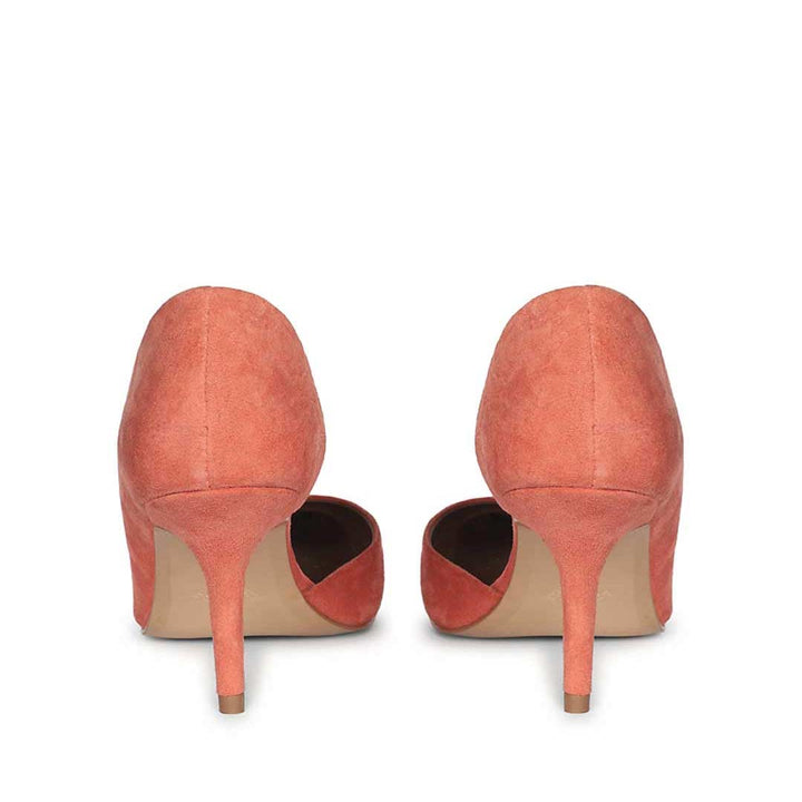 Saint Layla Orange Suede Leather Pumps