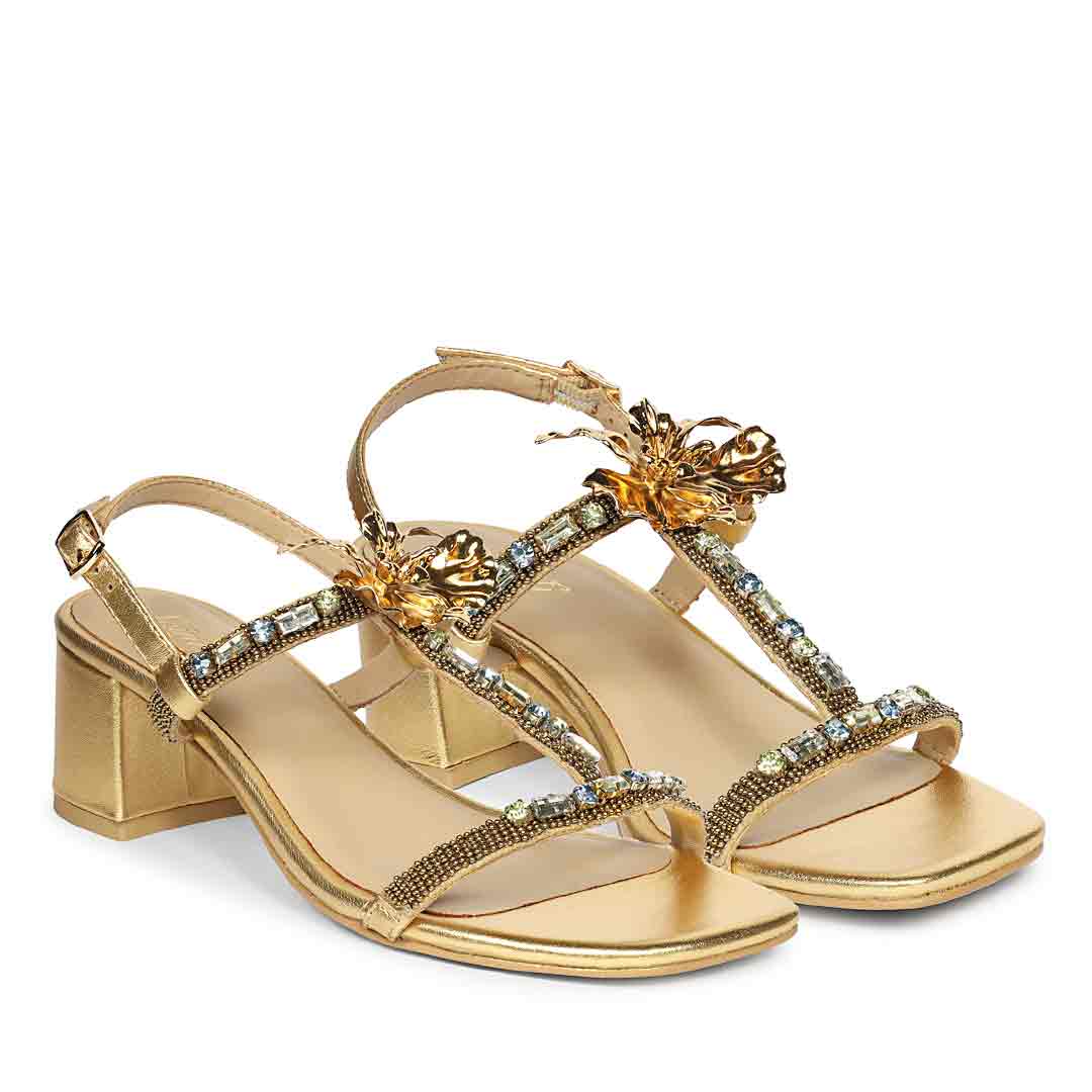 Saint Gold Leather Heel