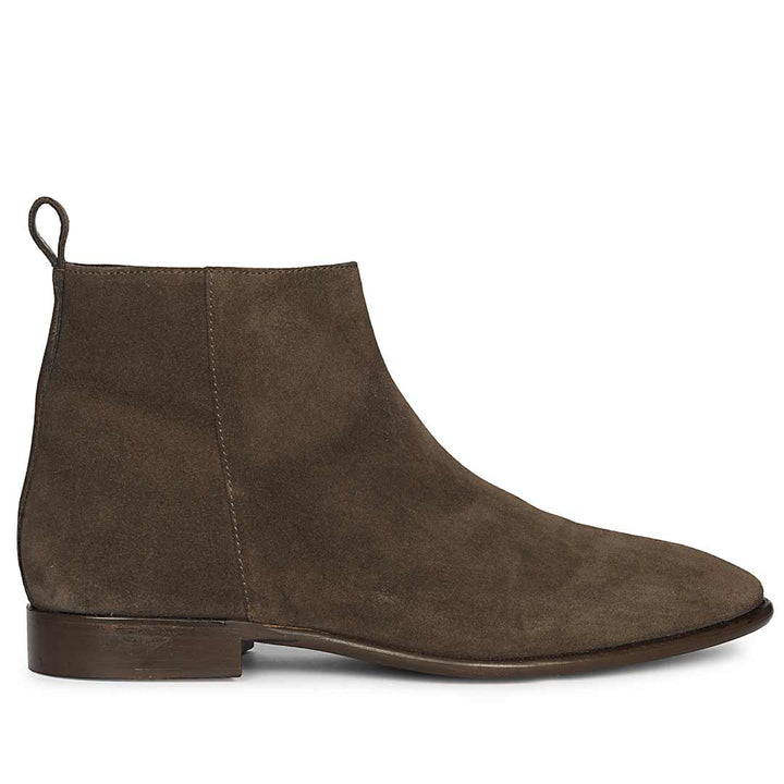 Saint Alfie Brown Suede Leather Handcrafted  Boots